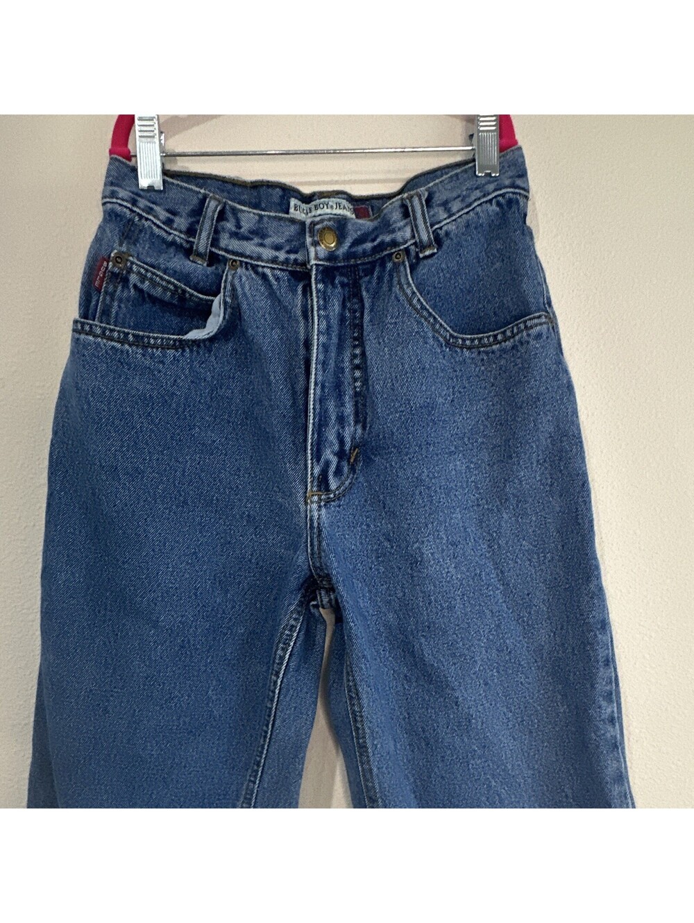 Vintage Bugle Boy Jeans 750 Size 16R W-28 Relaxed for Tapered Leg Y2K